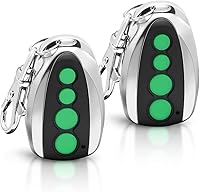 TOPENS M12 4-Button Remote Control 2-Pack for Swing & Sliding Gate Openers - Wireless Key Fobs with 65ft Range