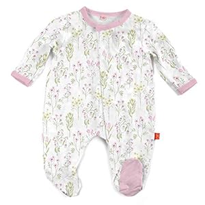 Magnetic Me Footie Pajamas Soft Modal Baby Sleepwear with Quick Magnetic Fastener | Boys and Girls Sleeper Preemie-24 Months