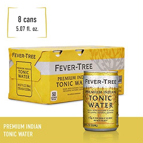 image for Fever-Tree Premium Indian Tonic Water Cans, No Artificial Sweeteners, 
