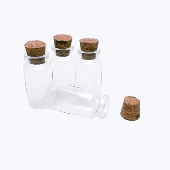 Mini cute empty glass bottle with cork stopper the volume of the glass bottles is 25 ml. 12 25 ml