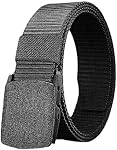 Men’s Belt, Tactical Canvas and Golf Nylon Casual Web Belt for Outdoor Work or Outdoor Sports, 28"-44" Waist