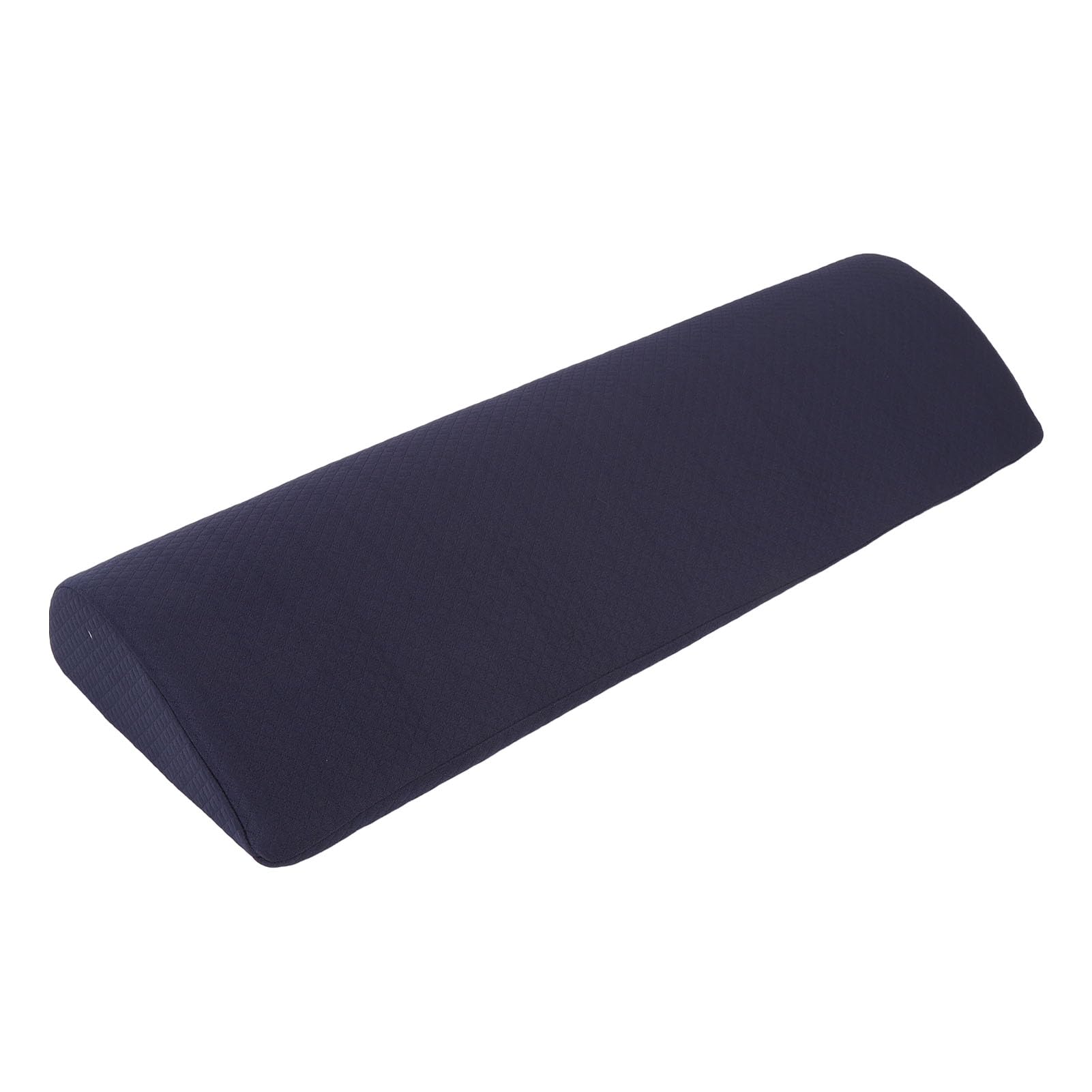 Almohada para elevación de piernas de Forma de Medio Cilindro, Almohada de Apoyo para Las piernas al Dormir, Almohada ergonómica de Espuma viscoelástica para la Rodilla con Funda (Azul)