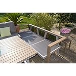 Ecklounge Enviro Wood mit Tisch und 2 Stühlen