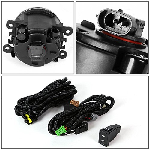 Dna Motoring Fl-Ztl-135-Sm Front Bumper Fog Light Driver & Passenger Side Enhance Visibility [Compatible With 06-14 Suzuki Grand Vitara] #TOP3