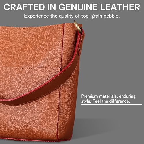 Small Leather Bucket Bags for Women, 3-in-1, Crossbody Bags for women, Top Handle Purse, Shoulder Handbags3