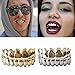 Sowsmile Silicone Gel Grillz - Gold Teeth Grillz for Men & Women, Hip Hop Jewelry