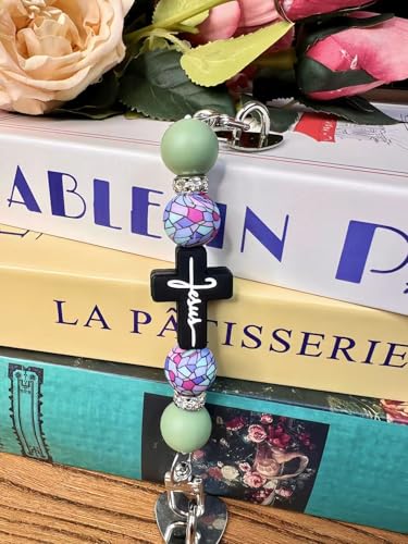 image for CuddleJunk Strap for E-Reader, Cute Silicone Beaded Grip Chain Charm f