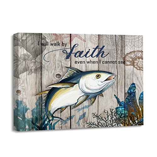 Impression sur toile marine Yelolyio pour salon et chambre moderne