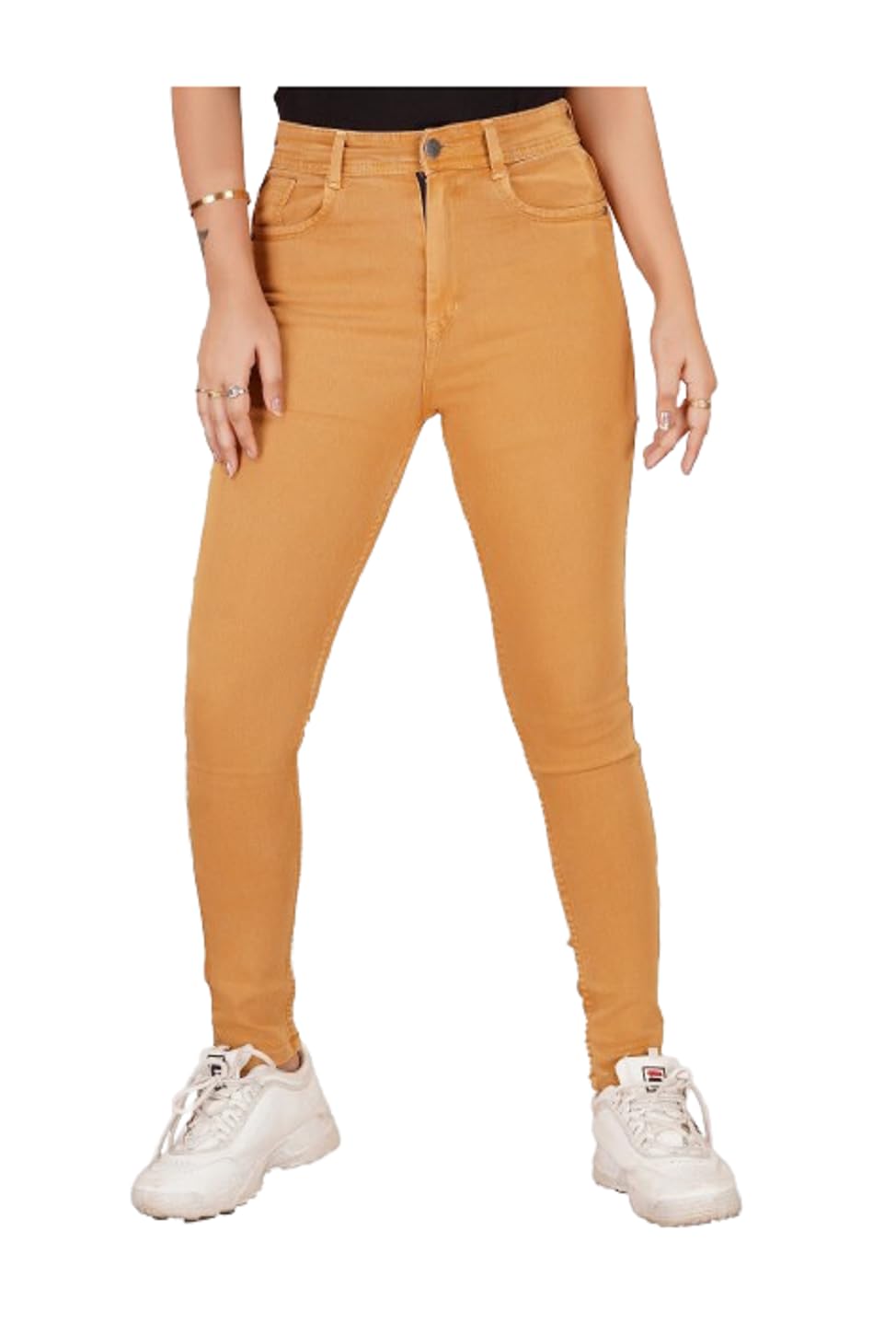 Women's Denim Jeans I Stretchable Skinny Fit Jeggings Pant I Clean Look Solid Full-Length I Stylish High Rise Slim Fit Pants for Gym Office Party Home Girls Women-image-45
