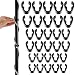 60 Pcs Mic Cable Clips Flexible ABS Plastic Clips Universal Microphone Boompole Cable Clip Set for Studio Accessories, 15 mm, 20 mm, 25 mm