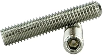 Stainless 10-32 x 1 1/4" to 1" Available Socket Set Screws Cup Point, Stainless Steel 50 Qty W/Hex Key Wrench 10-32 x 1