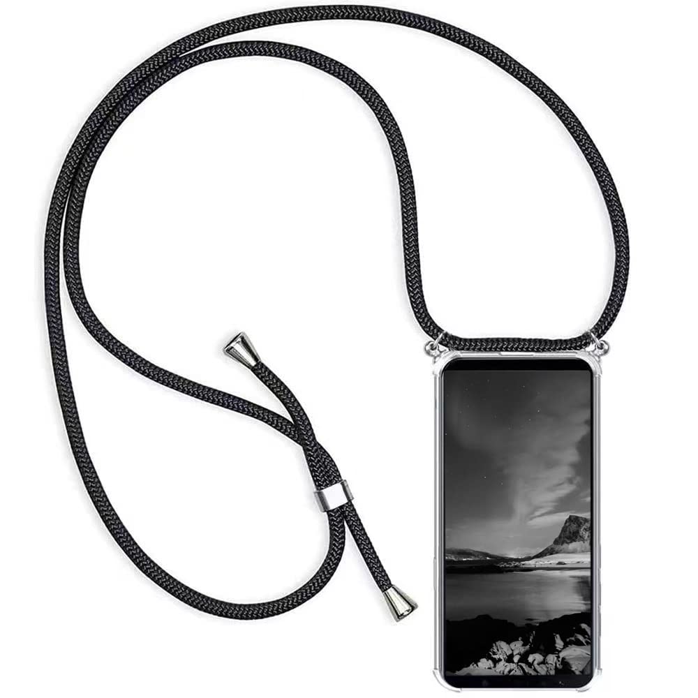Custodia Girocollo Per Nokia G22 4G Con Cordino Regolabile - Cover In Silicone TPU Trasparente Antiurto E Pratica Tracolla
