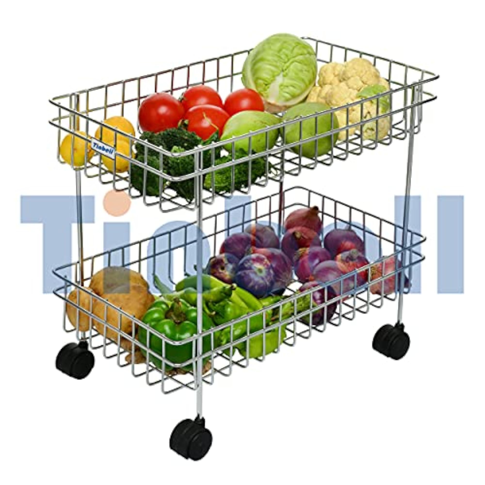 Kitchen Trolley Portable Modern Rack for Storage
