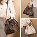 Women's Handbags PU Leather Top Handle Shoulder Bag Crossbody Shoulder Bag Design Luxury Tote Bag (White)