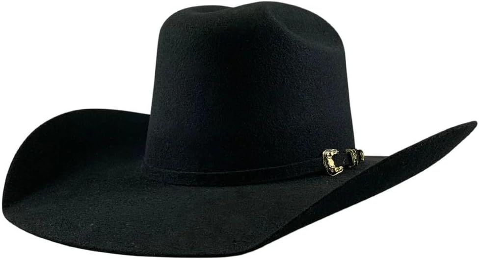 Men's Original Tombstone 20X Ranger Minnick Style Western Cowboy Fur Felt Hat - Texana Black