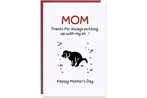Dog Mom Mother's Day Card, A Heartfelt Gift from Your Furry Friend