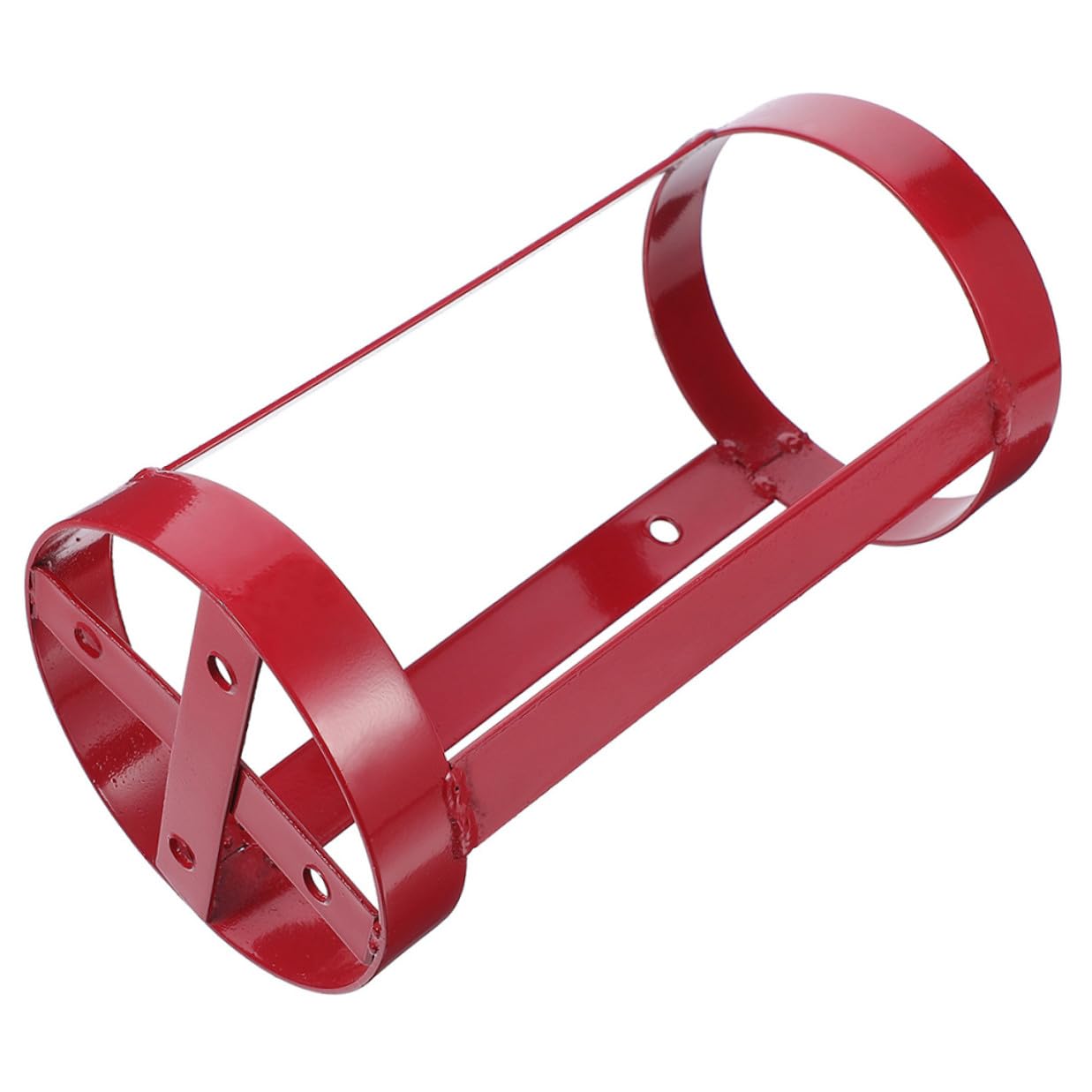 Soporte de Pared Resistente para Extintor de Incendios Rojo de Acero, Colgador Práctico y Pesado para Uso en Casa y Hotel