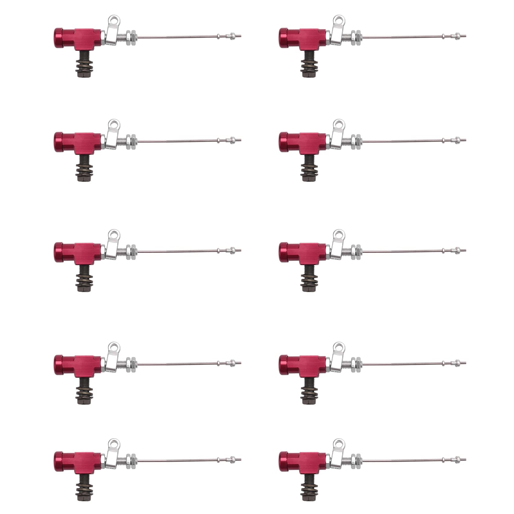 Bomba de freno M10x1.25 con biela de embrague hidráulico en aluminio rojo resistente 7