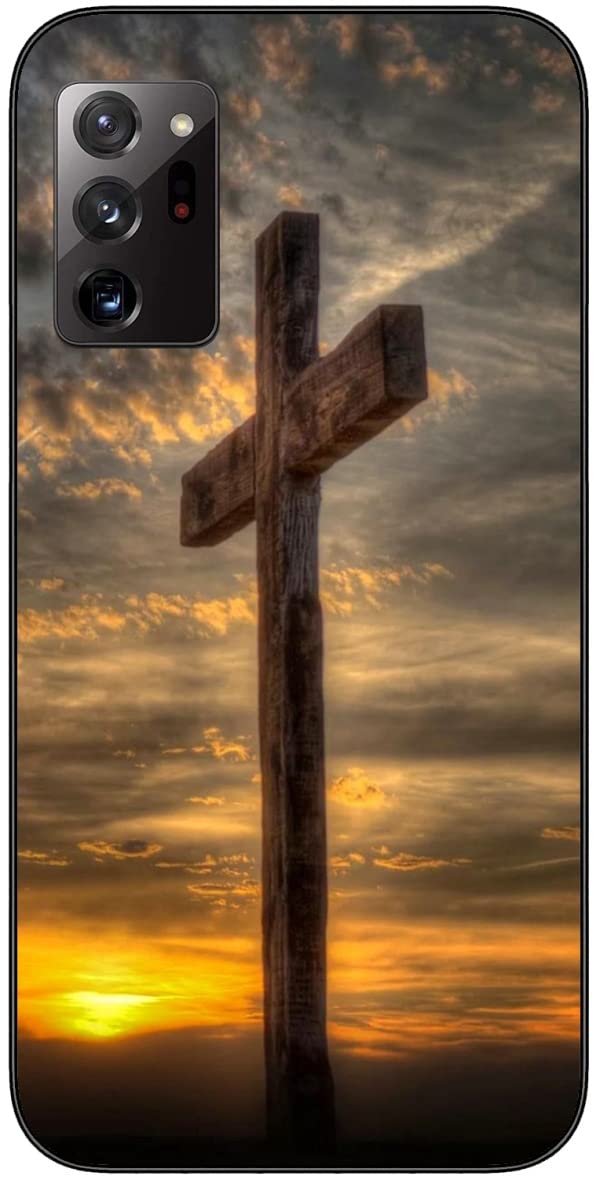 Compatible with Samsung Galaxy Note 20 Ultra 5G/4G Case Cross 227 Cool Kids Girls Women Man Soft Flexible TPU Silicone Phone Case Black