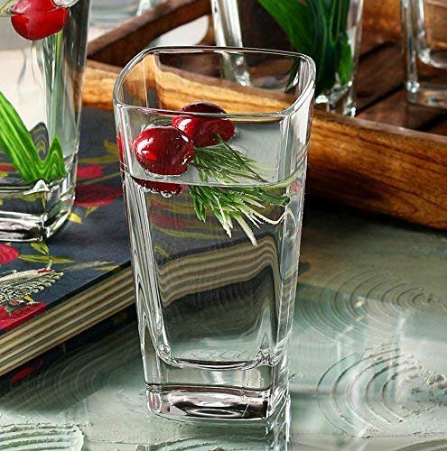 100% Crystal Clear Water Glass | Whiskey, Beverage, Beer Glasses | Set of 6 Pieces | 300 ml
