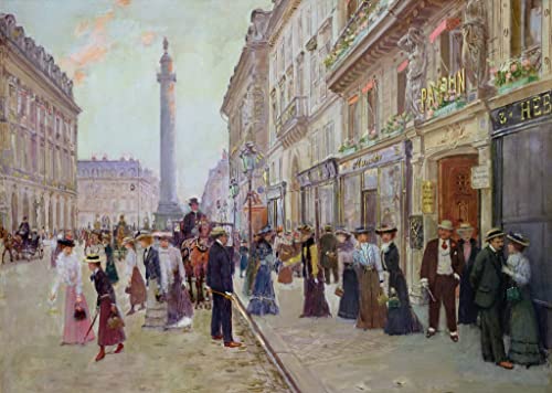 Cuadro en lienzo de Jean Beraud para decorar tu oficina con elegancia parisina
