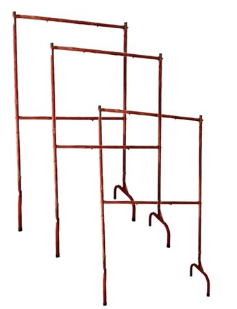 Rahul Professionals Fire Safety Bucket Stand and 4 Bucket Capacity Stand Fireplace Burning Wood Indoor/Outdoor Ashes Container Stand Pack of 3