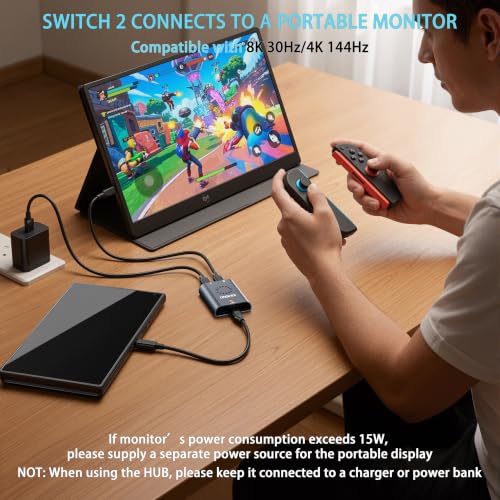 KIHENG USB-C to AR Glasses Adapter,8K 30Hz,Built-in Fan,Video & Charge Sync by KIHENG - Used condition - Image 4
