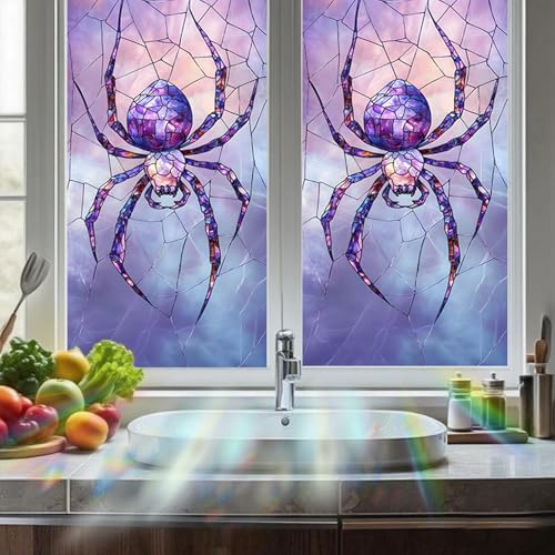 Nuxovilar Purple Spider Vinilo para Ventana 17.7×39.4 in miniatura 2