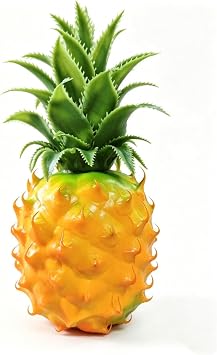Artificial Pineapple, Fake Pineapple, Realistic Artificial Pineapple for Summer Home Cabinet Table Party Kitchen Decor Realistic Photography Prop