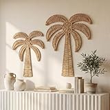 Cinnvoice 2 Pcs Summer Rattan Palm Tree Wall Decor...