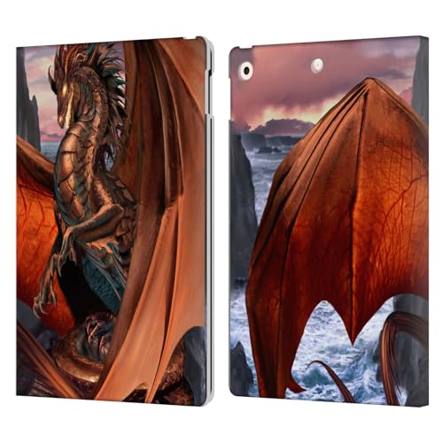 Housse iPad 10.2 Coppervein Dragons avec support et fentes cartes