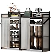 Amazon｜シューズラック オープンラック シューズ収納ラック 5階/8階