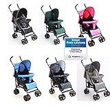 Der 5-Punkt-Sicherheitsgurt sorgt für einen sicheren Halt und ausreichend Schutz für Ihr Kind. Die Bremse ist per Fußtritt leicht zu bedienen.