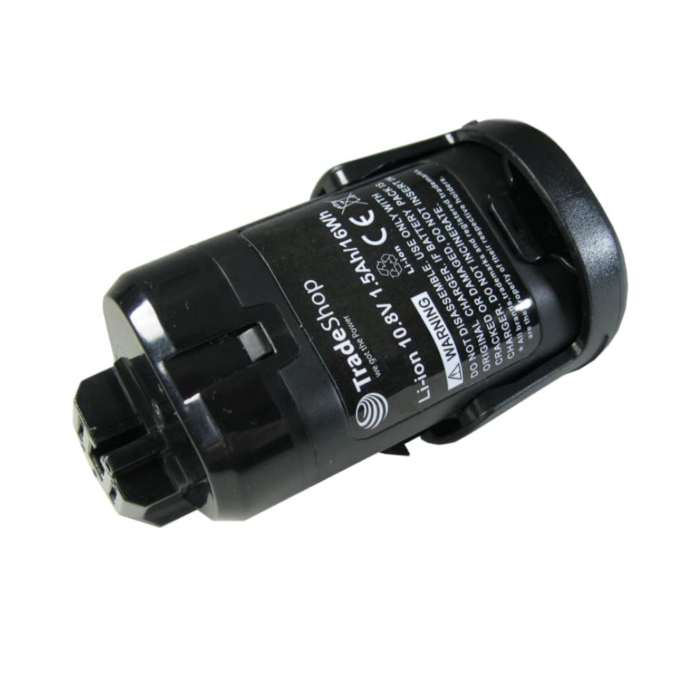 Trade-Shop Juego 2 en 1: batería de ion de litio 10,8 V/1500 mAh + cargador compatible con Würth 0700996210 Master 10.8 sustituye a Dremel 875 26150875JA 2607336867