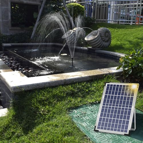 Bomba de fuente solar de 10W para limpiar agua estancada en estanques pequeños 7