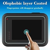 Vista 6 de Protector de pantalla para cámara GoPro Hero 8 Hero8 negro + protector de pantalla de lente + cubierta de tapa de lente, protector de vidrio