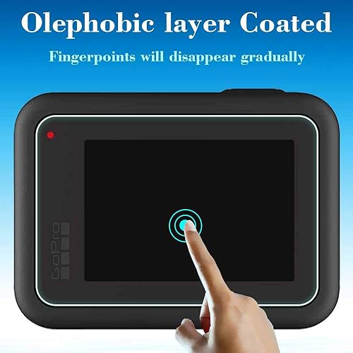 Miniatura 6 de Protector de pantalla para cámara GoPro Hero 8 Hero8 negro + protector de pantalla de lente + cubierta de tapa de lente, protector de vidrio