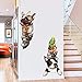 Produktbild Wall Sticker ZOZOSO Wasserpatronen und -tattentücher Pájaro Lindo Mascotas Pila Arhat Vivero Babydekoration Puffa Pvcdekoration Kühltruhe Calcomanías