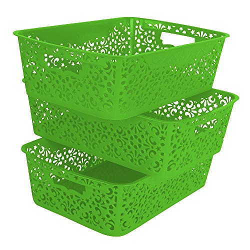 See full amazon price history chart for Cutting EDGE Unbreakable Plastic Turkish Baskets Without Fruit Vegetable Wardrobe Accessories Stationary Toys Home Rectangular Basket (Set of 3, Green, Medium, Dimension:- 36X23X10 cm) Cutting EDGE Unbreakable Plastic Turkish Baskets Without Fruit Vegetable Wardrobe Accessories Stationary Toys Home Rectangular Basket (Set of 3, Green, Medium, Dimension:- 36X23X10 cm) (B09BLBD2D5) Amazon Price History, Amazon Price Tracker