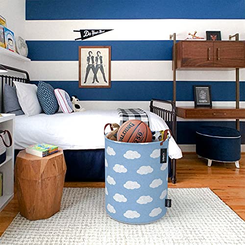 Large Laundry Hamper For Dirty Clothes, Cloths & Towels | Tall, Big Basket For Extra Loads | Xl Size, Sturdy, Collapsible, Portable & Waterproof | Cute, Modern | Kids, Nursery, Girls, Baby (2 Baskets) #TOP6