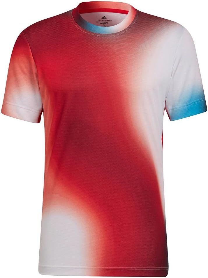 adidas Tennis Melbourne Freelift Crew - White/Legacy Burgundy/Vivid Red