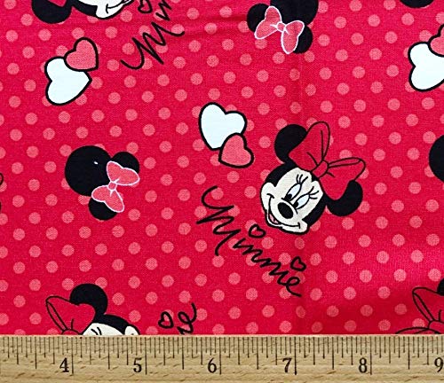 Pack of 2 - Disney Minnie Mouse Tossed on Red...