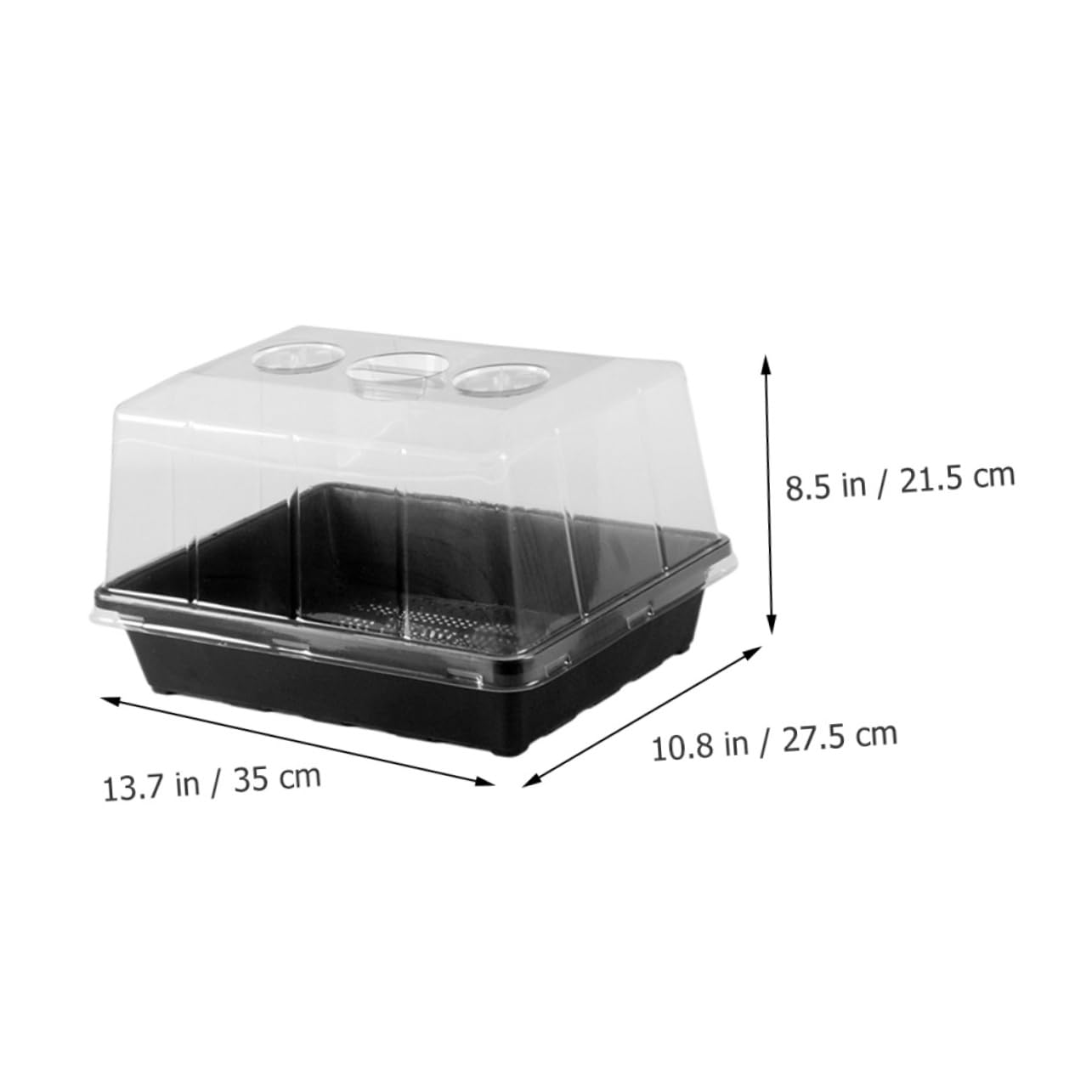 Toddmomy Plateau de Germination avec Dôme, 1 Lot en Plastique pour Semis
