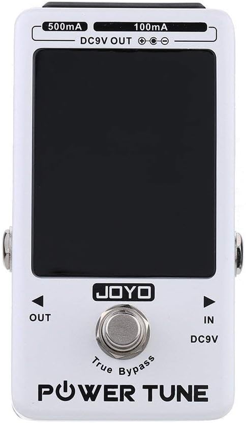 Top-down view of the JOYO JF-18R Power Tune pedal with its LED display off, indicating True Bypass mode.