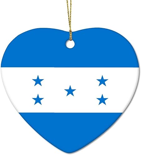 Miniatura 3 de Adorno colgante de árbol de Navidad con bandera de Honduras, adornos de Navidad de Honduras para niños, adolescentes y niñas, decoración de árbol de