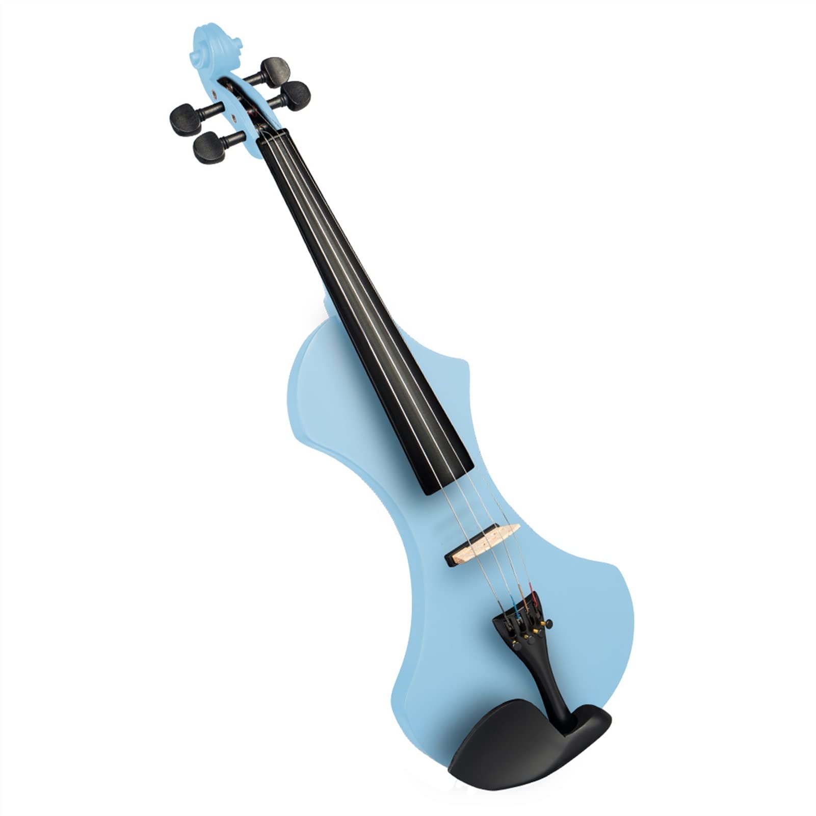Violine Musikinstrumente Ausgewählte 4/4 Elektrische Geigenset Solidwood Karosserie Mit Geigenbogen+Fall+Bag+Tuner+Geigenketten