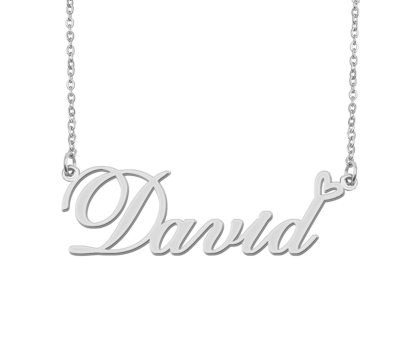 Aoloshow Personalized Heart Name Necklace Gold Custom Any Names Stainless Steel Jewelry for Womens Graduation