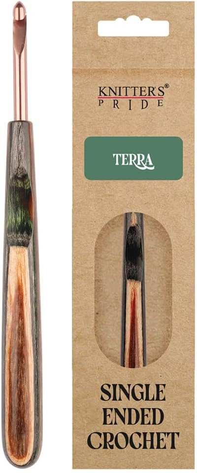 Knitter’s Pride Terra Single-Ended Crochet Hook – US Size E (3.5mm)
