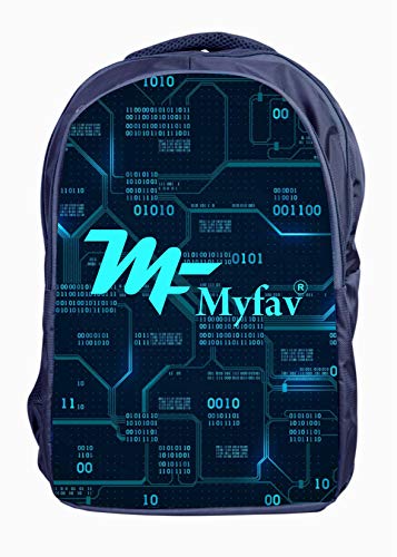 Image of MY FAV Laptop Backpack | Printed Lightweight Laptop Bag for Men & Women | Water-Resistant Office, School & College Backpack | Spacious & Durable with Multi Compartments |Fits Up to 17 inch Laptop