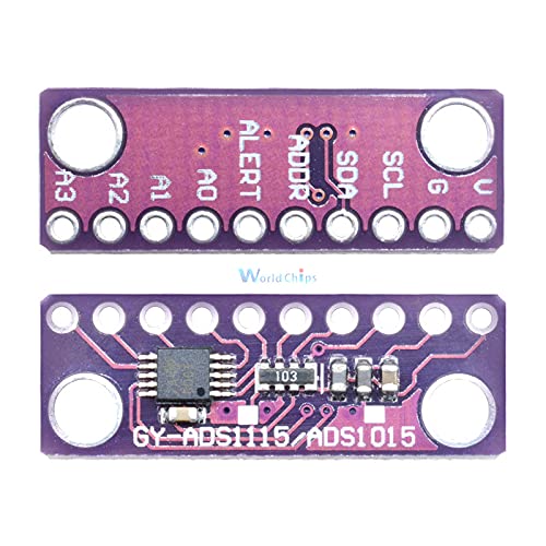 16 Bit IIC I2C 4 Channel ADS1115 Module ADC with Pro Gain Amplifier for Arduino 2V to 5V Auto Shut Down Programmable Comparator